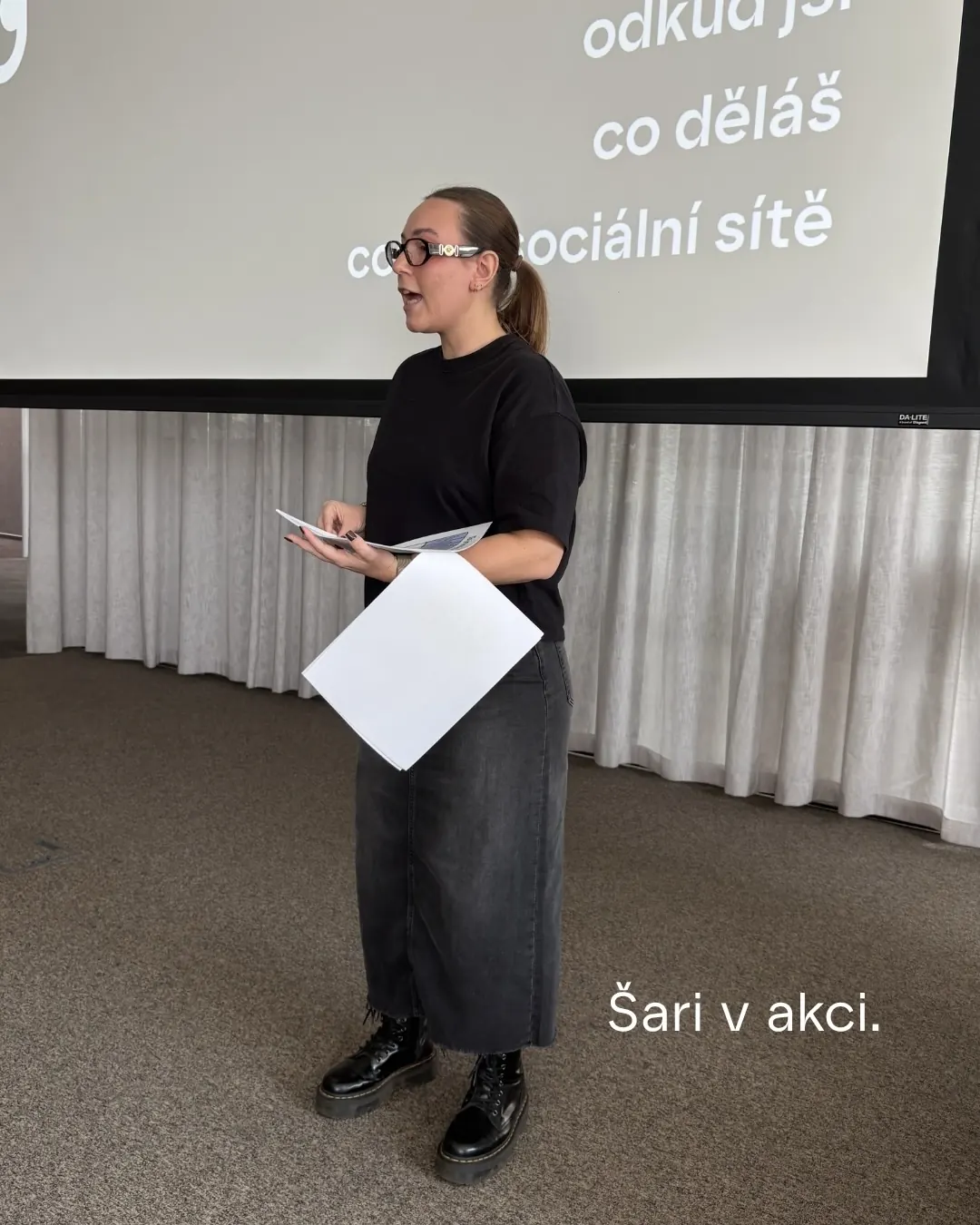 Šárka vede teoretickou část